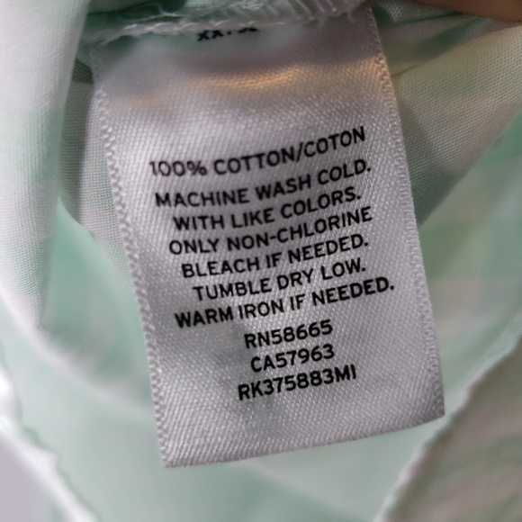 Abound Off Shoulder Mint Green Check Ruffled Top - Picture 4 of 4